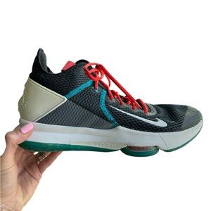 Nike LeBron 18 Low “Miami Nights” Black Teal Red Size 10.5 | Basketball Sneakers